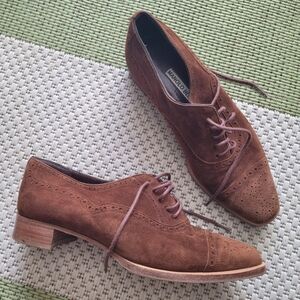 Manolo Blahnik Vintage Brown Suede Women's Loafers
